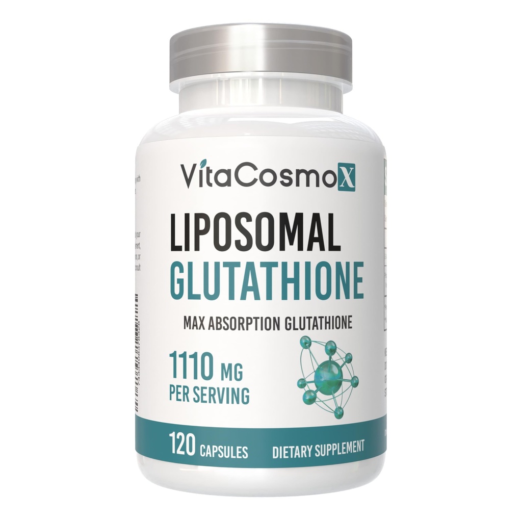 Liposomal Glutathione, 1110 mg, 120 Capsules, Vegan 100% Vegetarian, Non-GMO & Gluten Free