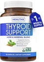 Θυρεοειδής Υποστήριξη με Ιώδιο (Non-GMO) Βελτίωση της Ενέργειας & Mood σας - Μεταβολισμός Booster Θυρεοειδή Συμπλήρωμα Υγείας για τις γυναίκες και για τους άνδρες - Ashwagandha, ψευδάργυρος, B12 Σύμπλεγμα - 60 κάψουλες