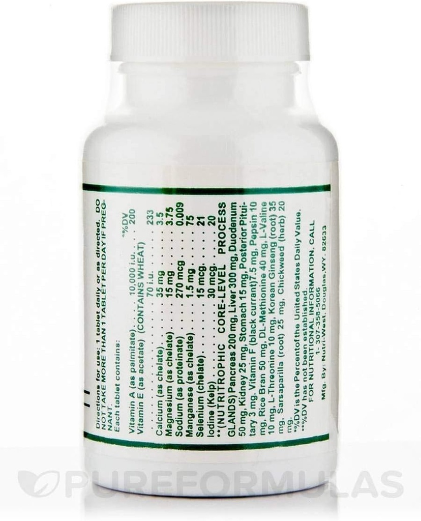 Core Level Pancreas - Nutri West