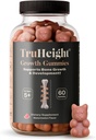 TruHeight Büyüme Gummies (Watermelon) Çocuklar ve Gençler için Doğal Büyüme ve Geliştirme Tamamı - D, K, Kalsiyum & Ashwagandha - Bone Strength Vitamins D3 K2 - Picky Eater Vitamini - 5+
