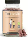 TruHeight Büyüme Gummies (Watermelon) Çocuklar ve Gençler için Doğal Büyüme ve Geliştirme Tamamı - D, K, Kalsiyum & Ashwagandha - Bone Strength Vitamins D3 K2 - Picky Eater Vitamini - 5+