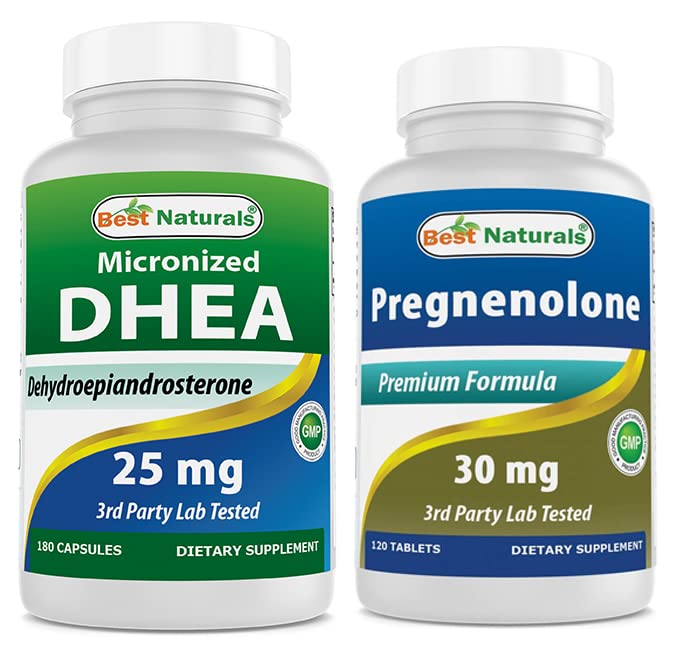 Best Naturals DHEA 25 mg & Pregnenolone 30 Mg