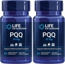 Life Extension PQ (Pyrroloquinoline Quinone) 20mg Yeni Hücre Mitochondria - Gluten-Free, Once-Daily, Non-GMO, Vegetarian - 30 Vegetarian Capsules (Pack of 2)