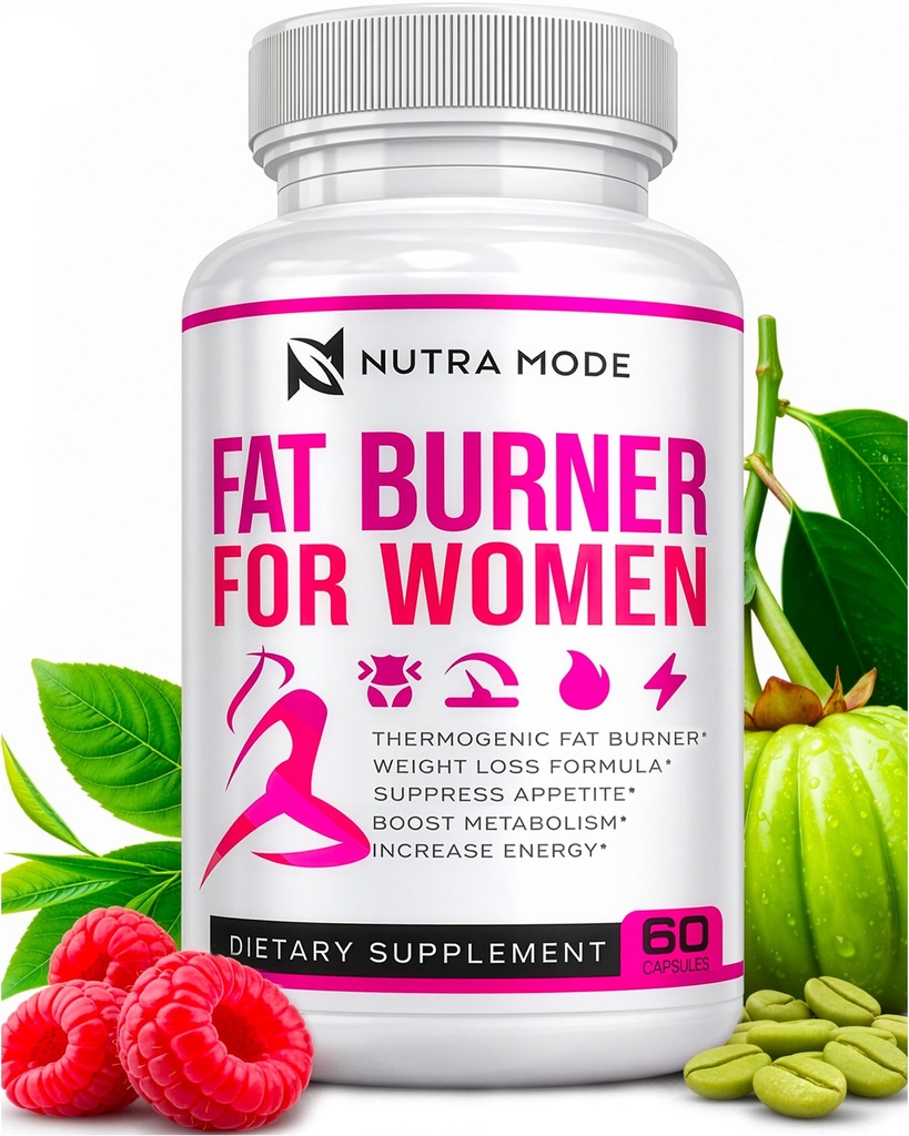 Weight Loss Diet Pills for Women - GLP-1 Support with Raspberry Ketones, Green Tea Extract, Green Coffee & Garcinia - Thermogenic Fat Burner, Appetite Suppressant & Metabolism Booster - 60 caps