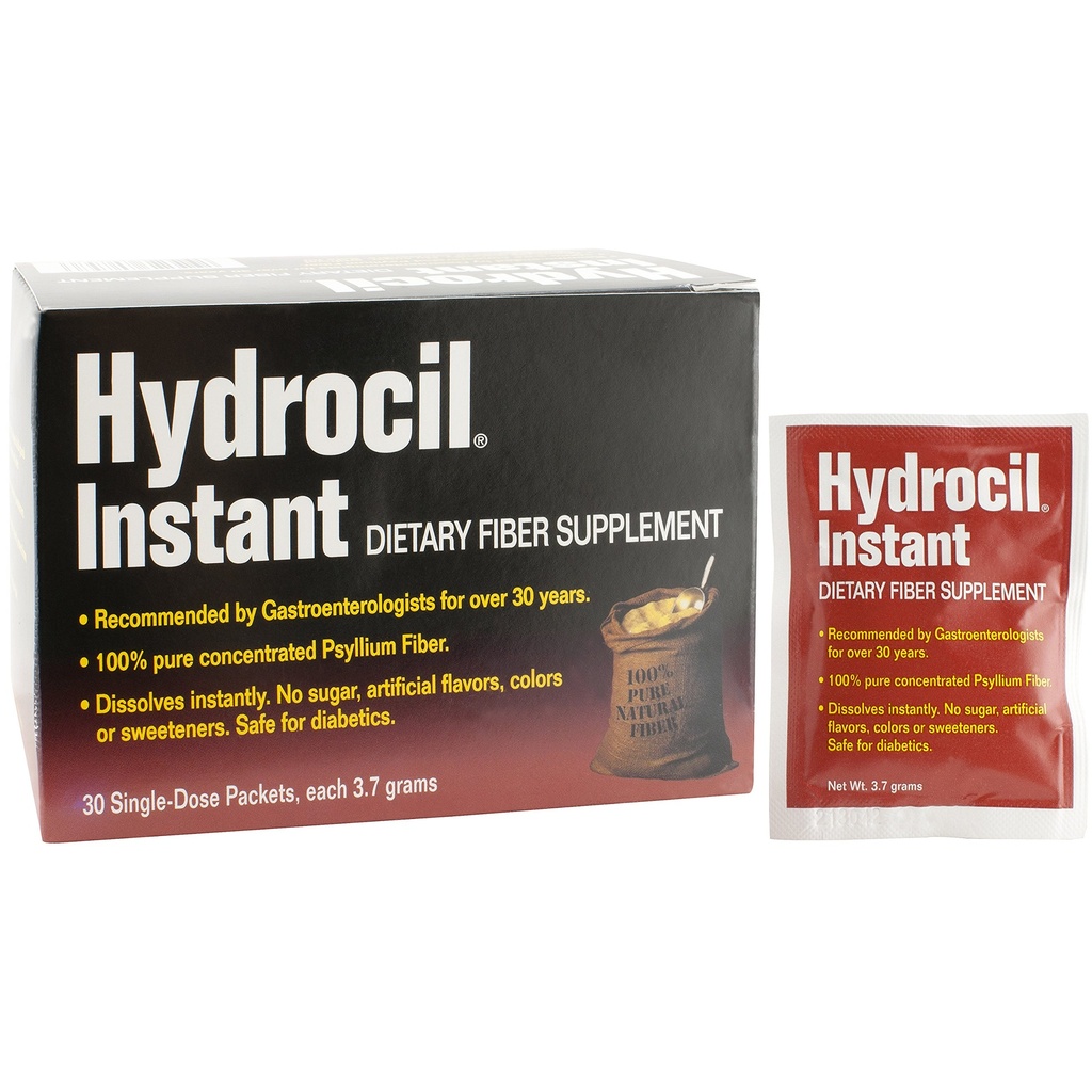 Diyetsel Fiber Supplement, Psyllium Husk Toz, 30 Single-Dose Packets