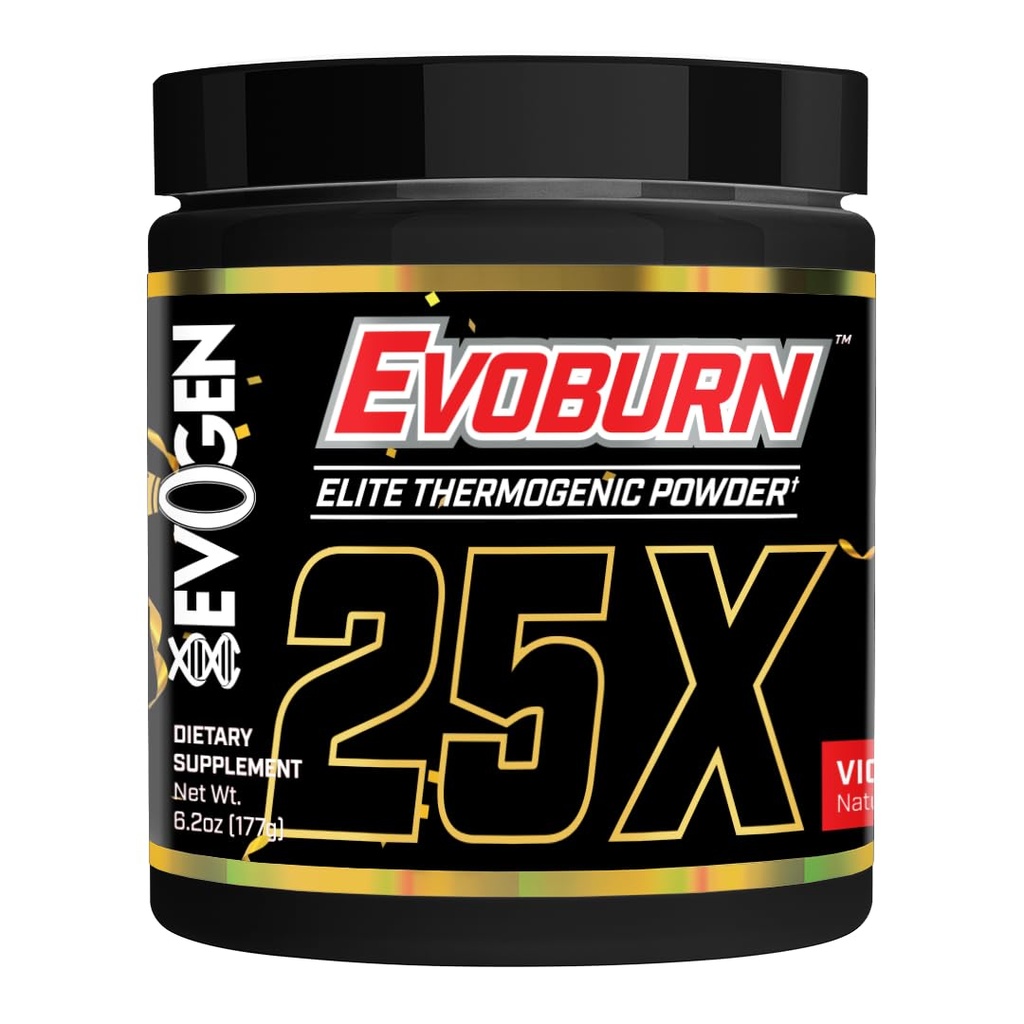 Evogen Evoburn - Thermogenic Fat Burner for Men & Women | Energy, Focus, & Appetite Control | Advanced Metabolism Booster Fat Burner Formula with MitoBurn & Caffeine | Victory Punch | 30 Servings