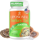 Liposomal Turkey Tail Mushroom Caps, Υψηλής Απορρόφησης Organic Turkey Tail Mushroom Extract 2000MG