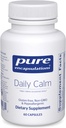 Pure Encapsulations Daily Calm - Vegan Stres & Sleep Support Supplement - Contains Ashwagandha, Saffron, GABA & L-Theanine - Non-GMO, Soy-Free & Gluten-Free - 60 Capsules