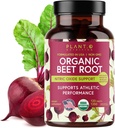 USDA Plant.O Premium Organik Arıt Kök Tabletleri [1350 mg Beets Toz] Ekstra Absorpsiyon için Black Pepper ile - Nitrik Oksit Tamam