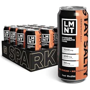 Drink LMNT Sparkling Electrolyte Drink - Grapefruit Salt | 12-Count