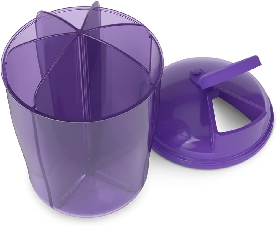 EZY DOSE Vitamin Organizer, 6 Μεγάλα Διαμερίσματα, 30-Day Vitamin and Medicine Storage, Κρατήστε τις βιταμίνες & Meds σε Check, Easy to Use, Color May Vary, BPA Free.