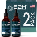 E2H Natural Black Currant Extract, Cold Pressed Black Currant Tohum - Immune System Health - Fast Absorbing Liquid (2 Şişe)