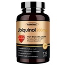 ZEBORA Ubiquinol CoQ10 200 mg Softgels, 4-in-1 Kalp ve Vascular Sağlığı için Güçlü Antioksi, Temel Enerji Üretimi, Max Abxia Active Form of CoQ10, 120 Softgels