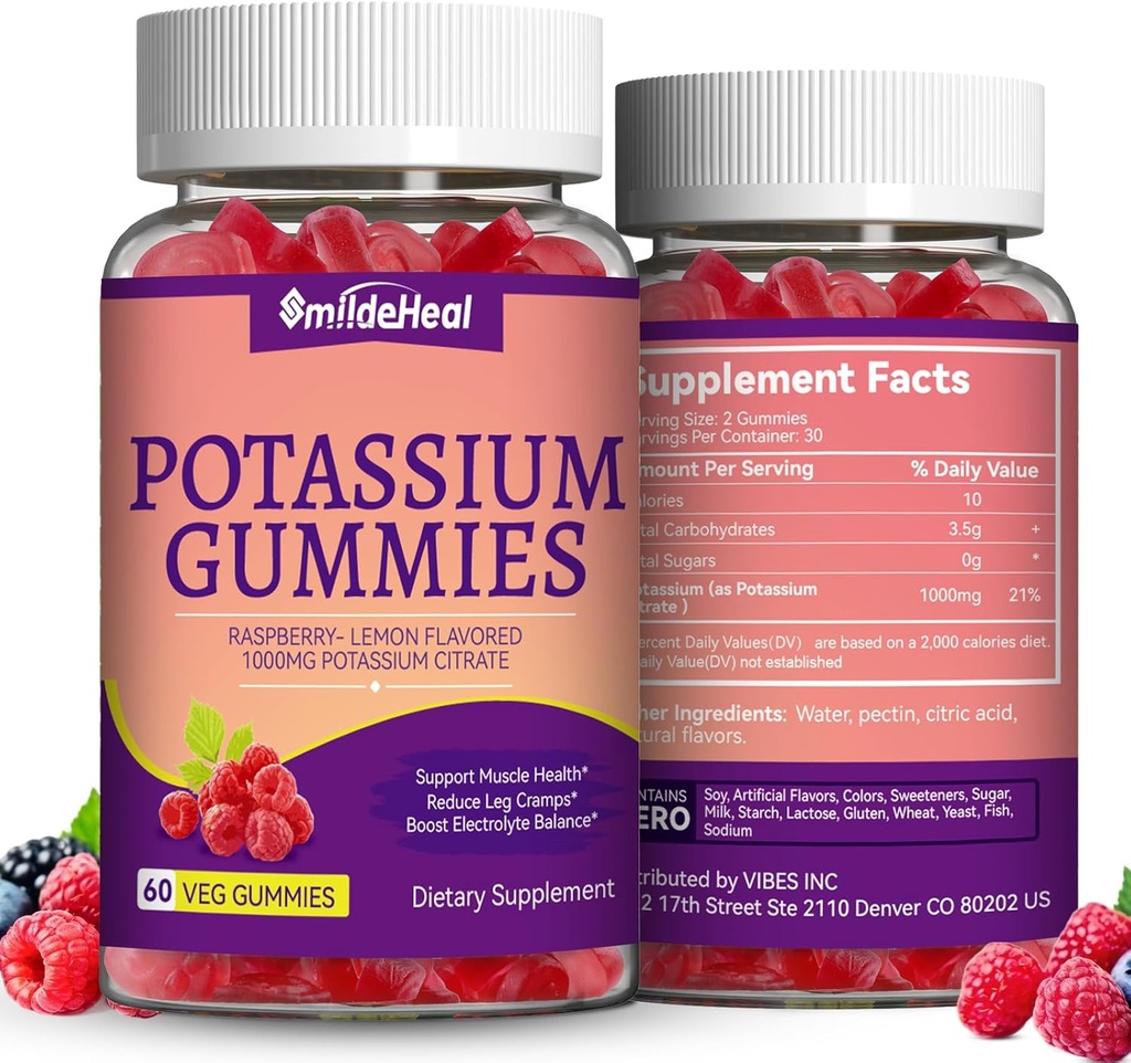 2 Pack P properties Supplement Gummies 1000 mg, P properties Gummies for Yetişkinler, Support Leg Cramps & Muscle Health - Vegan, Non-GMO,120