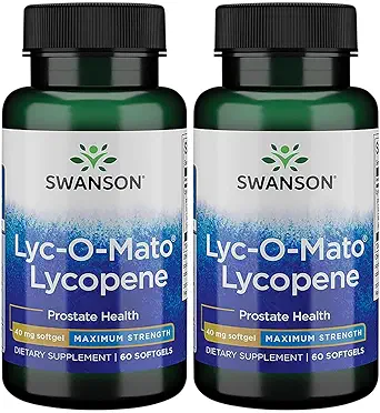 Σουάνσον Σούπερ-Ενίσχυση LYC-O-Mato Lycope 40 Milligrams 60 Sgels (2 Pack)