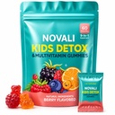 Novali Kids Detox Gummies, Zeolite Detox for Kids, 9-in-1 with Good Gummies, Sugar Free Mixed Berry Flavor, 60 Count