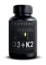 D3 & K2 Vitamin Supplement, Vegan D3 1000 IU & K2 MK7 120 mcg for Bone, Heart & Immune Support, Non-GMO, Gluten-Free, 60 Vegan Capsules, 2 Months Supply