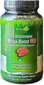 Irwin Naturals τεστοστερόνη Mega Boost Red 68 Sgels