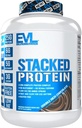 Διατροφή Evlution Stacked Protein Powder - Υποστηρίζει την ανάπτυξη των μυών, τη δύναμη και την αποκατάσταση - 25g πρωτεΐνη, 6g BCAAs, 5 γραμμάρια Γλουταμίνη + 3 γραμμάρια Leucine ανά υπηρεσία -Gluten δωρεάν -5lb -διπλό πλούσια σοκολάτα