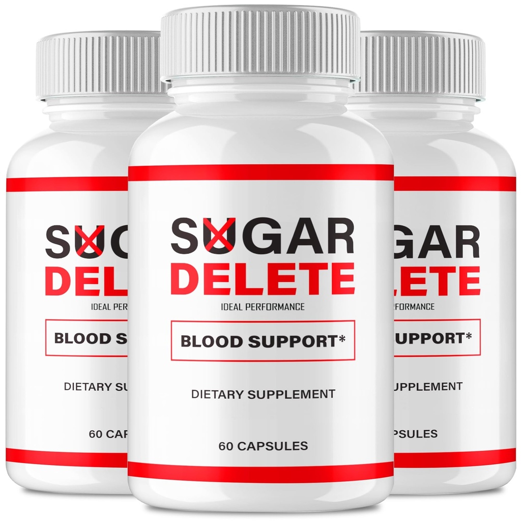 IDEAL PERFORMANCE Sugar Delete Capsules, SugarDelete Blood Formula Support Supplement Pills, Premium Formula for Healthy Circulation & Stable Levels, All Natural Sugar Delete Pills Reviews (3 Pack)