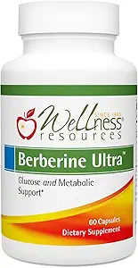 Wellness Kaynakları Berberine Ultra - Gelişmiş Abvitamin Berberine Phytosome (550 mg, 60 Veggie Capsules)