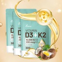 D3 10000 iu Plus K2 (MK-7) 200 mcg, 300 Coconut Oil Softgels / 2 1 VIT D & K Kompleksi | Destekler, Bone, Immune, & Heart Health - Easy to Swallow (900 Softgels /3 Bag)