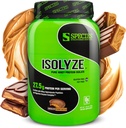 Tür Beslenme Isolyze Whey Protein Tozu, 100 Whey Isolate for Muscle Building, 27.5g Protein Per Scoop, No Sugar & Low Fat (Chocolate Peanut Butter, 22 Hizmet)