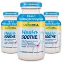 HEAL-N-SOOTHE Ortak Destek Supplements - Bromelain & Papain gibi Proteolytic Enzymes, Boswellia, Turmeric & Ginger- Supports Protein Digestive Function & Body Defense Wellness- 90 Count (3 Pack)