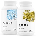 THORNE - Antioksi & Wellness Sche - Selenium & Vitamin D-5000 - Tiroid Sağlığı ve Immune Fonksiyonlar - 60 Hizmetler