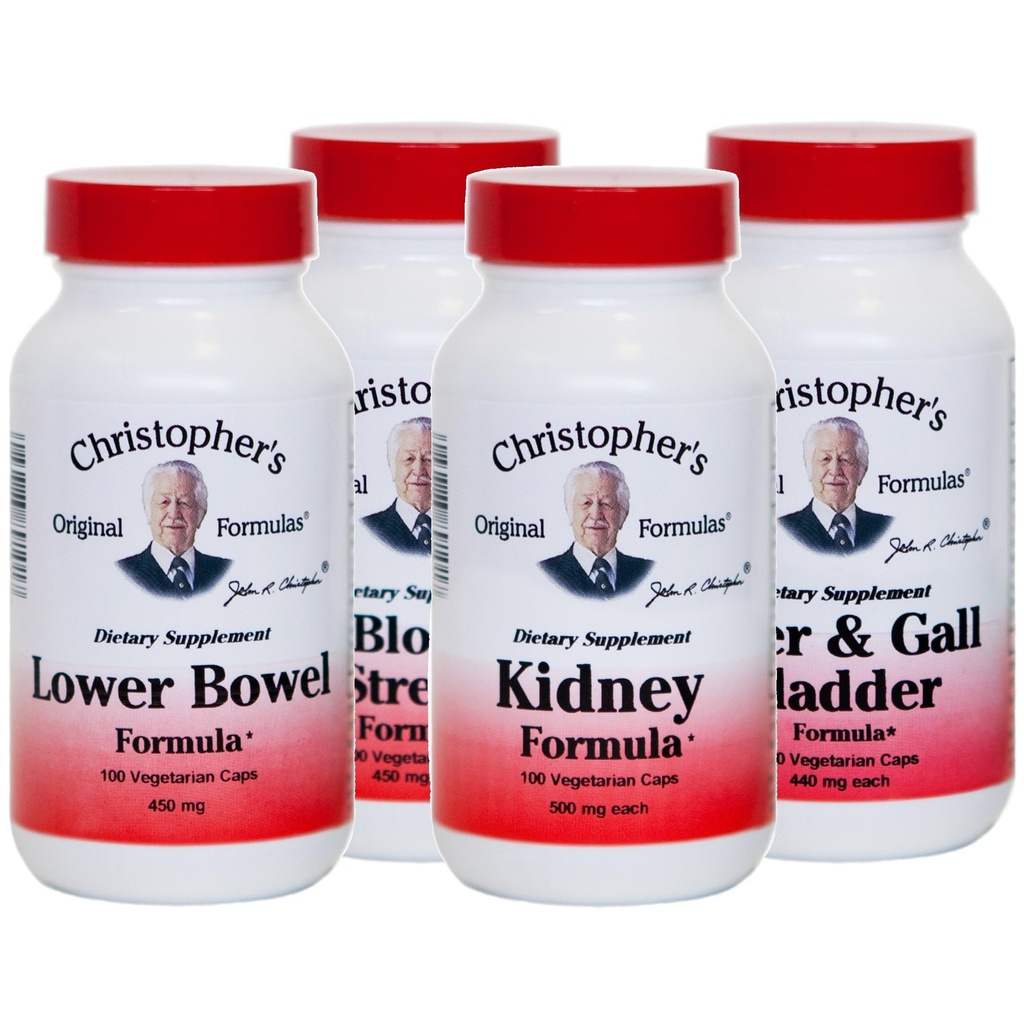 Christopher’s Original Formulas Herbal Cleansing Starter Kit – 12 Piece Herbal Cleanse Program – 6 Week Course – Made in USA