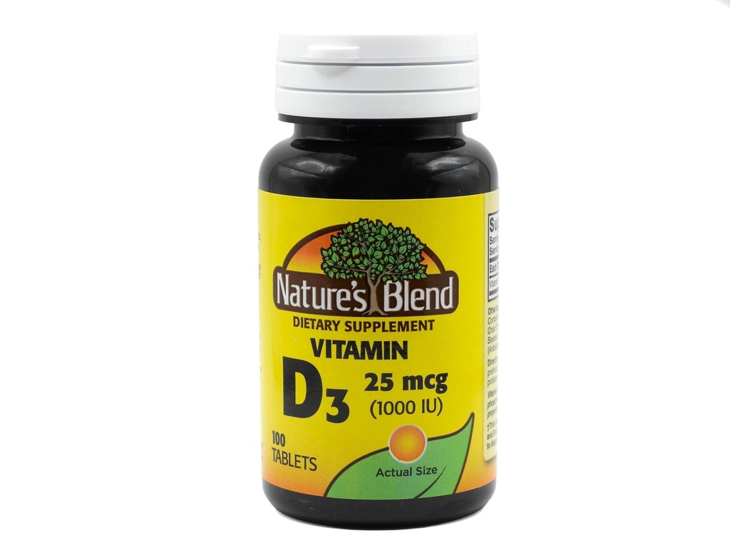 NAT B VIT D3 TB 1000IU 100 Tarafından Nature's Blend