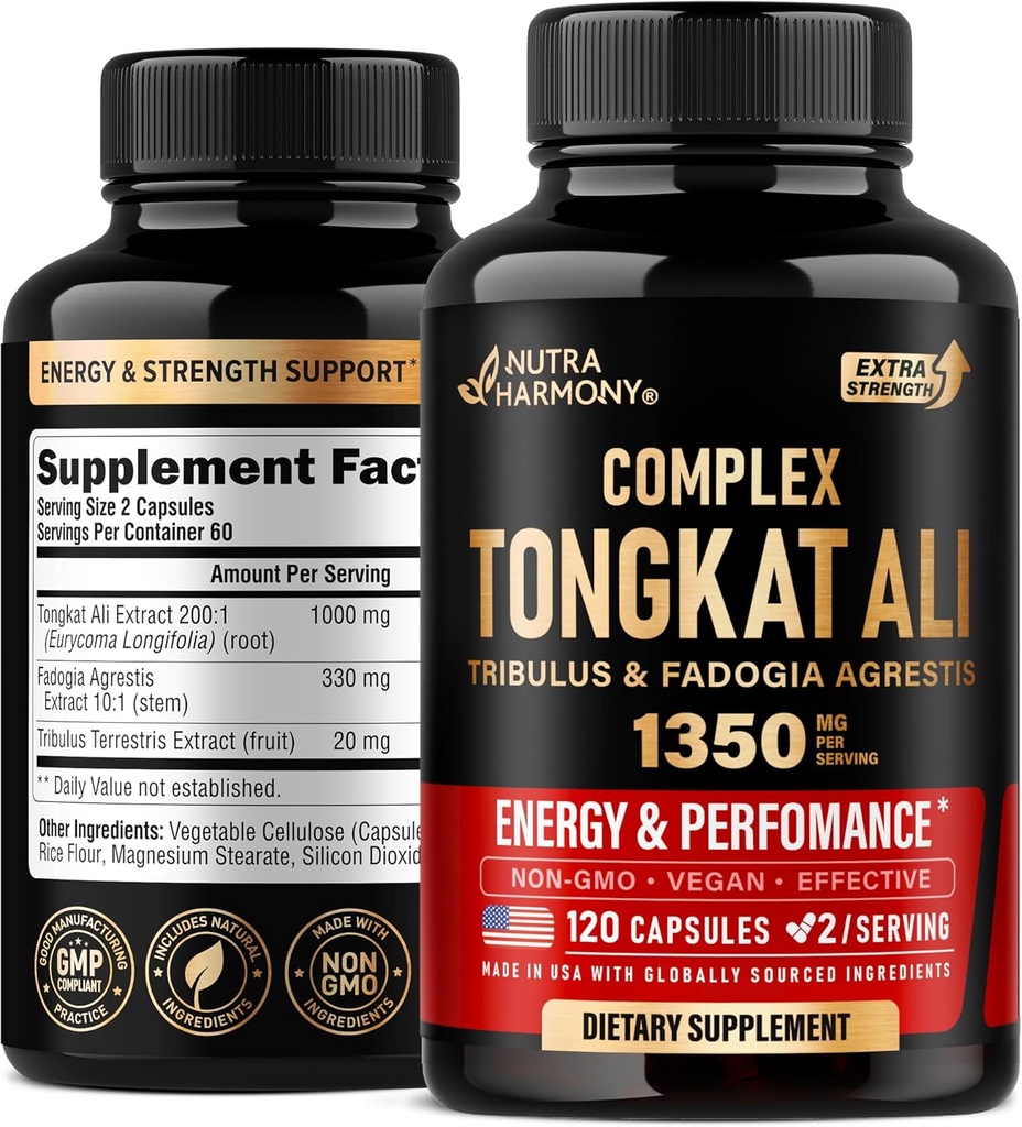 Tongkat Ali Men 1350mg Complex - Fadogia Agrestis 