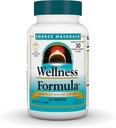 Source Naturals Wellness Formula Bio-Aligned Vitamins & Herbal Defense - Immune System Support Supplement & Immunity Alert - 45 Tabletler