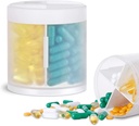 Ekstra Büyük Supplement Organizer 4 Karşılaştırma Kolay Açık Pill Kaynağı Aylık Tıp Vitaminleri Organize Depolama Pill Şişeleri,Transmain
