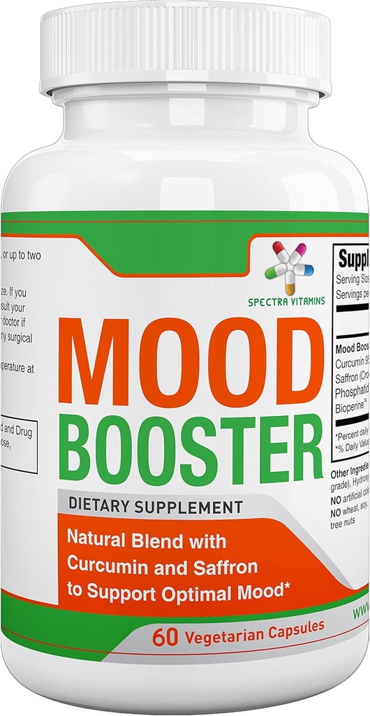 Spectra Vitaminleri - Moodfun 60 Caps - Mood Advancedr Capsules Supports Optimal Mood, Stres Yardımı, Odak, Erkekler / Kadınlar için
