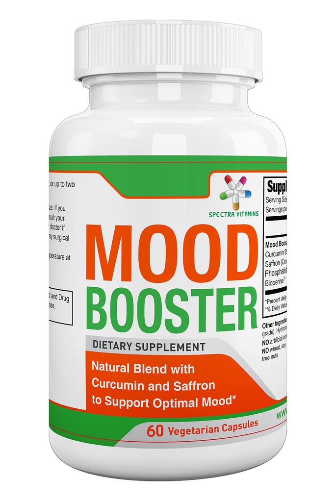 Spectra Vitaminleri - Moodfun 60 Caps - Mood Advancedr Capsules Supports Optimal Mood, Stres Yardımı, Odak, Erkekler / Kadınlar için
