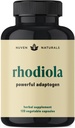 Rhodiola Rosea 600 mg | 60 Servisler | Ultra Potent Rhodiola Supplement with 3% Salidroside & %1 Rosavins for Stress Support, Mood Support & Energy - Adaptogens for Calm & Focus - Gluten Free & Non-GMO