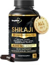 Erkekler ve Kadınlar için Shilajit Capsules, 16.000 mg Pure Himalaya Organik Shilajit Vitality ve Wellness,Premium Pure Himalaya Supplement 2 Ay Supply, 60 Capsules