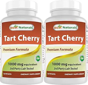 Best Naturals Tart Cherry Extract 1000 mg 120 κάψουλες (120 Count (Pack of 2))