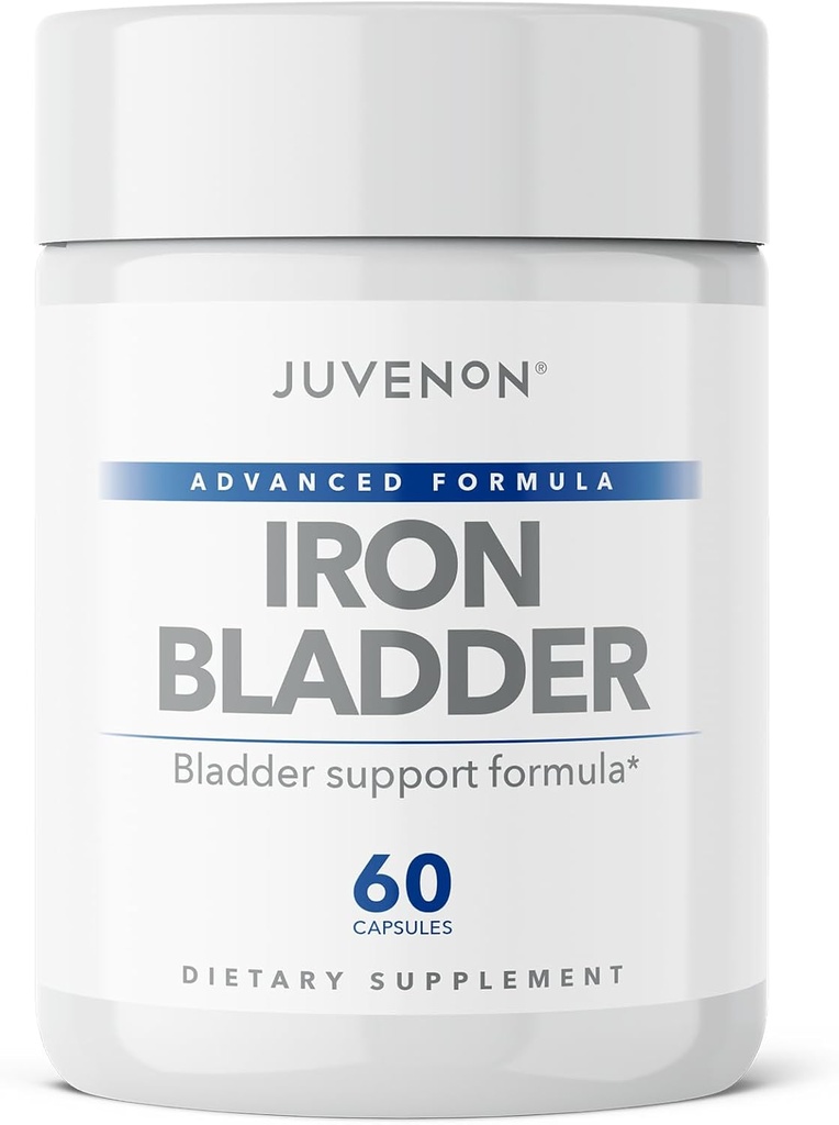 Juvenon Iron Bladder - συμπλήρωμα βοτάνων για τη λειτουργία υγιούς ουροδόχου κύστης - Υποστήριξη ακράτειας με εκχύλισμα σπόρων κολοκύθας, εκχύλισμα σόγιας, Saw Palmetto