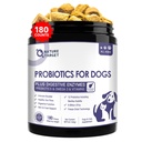 Köpekler için biyotikler, 6 Milyar CFU'lar, Prebiyotikler ve Enzymes for Diarrhea, Gas, Vitaminler ve Omega 3, Skin & Immun Counte Health, Alerji Itch Relief, 180