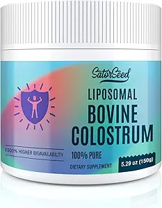 Liposomal Bovine Colostrum Toz Tamam% 100 Pure Colostrum, Immune ve Gut Health (60 Hizmet) için% 1500 Yüksek Biyoavaklanabilir
