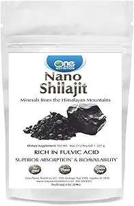 Bir Gezegen Beslenme Nano Shilajit Toz 8 oz (454 Hizmet), % 40-60 Fulvic Acid, Nano Gelişmiş Aborpsiyon, Destekler Genel Wellness, Non-GMO, Vegan, Gluten Free