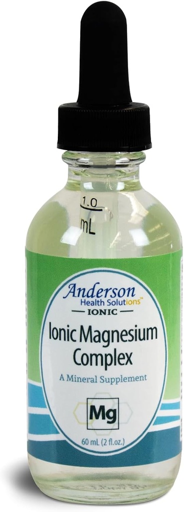Anderson New Ionic Magnezyum Kompleksi, Liquid Supplement, Trace Mineral Drops, 30 Hizmet (2 oz)