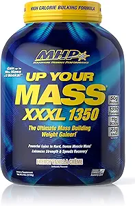 En Fazla İnsan Performansı MHP UYM XXXL 1350 Mass Building Kilo Kazanıcı, Kas Mass Ligs, w/50g Protein, Yüksek Calories, 11g BCAAs, Leucine, Fransız Vanilla Creme, 8 Hizmetler