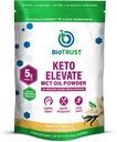 BioTrust Keto Elevate – C8 MCT Oil Toz – Ketgen MCT Kahve Kremer, Keto Kahve Kremer – Temiz Enerji, Zihin Odaklığı, Clarity –% 100 Caprylic Acid MCT Toz, Non-GMO(Fransız Vanilla, 20 Hizmet)