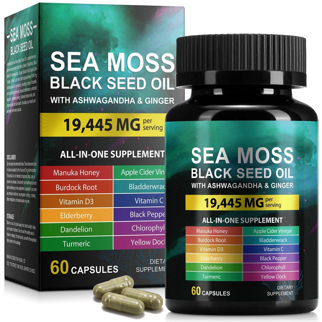Sea Moss Black Seed Oil Capsules