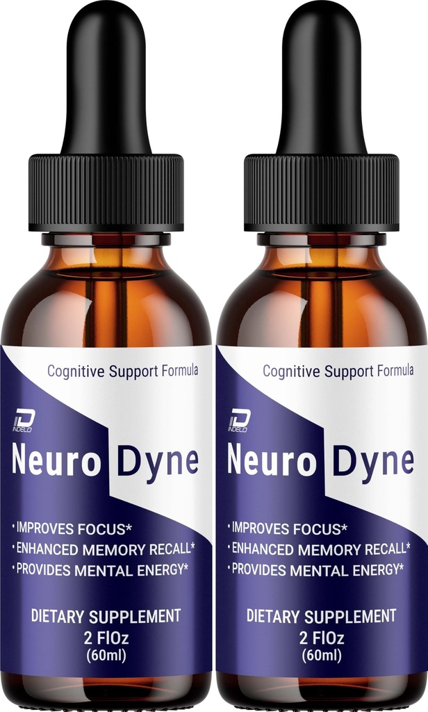 Neurodyne Liquid Drops – Neuro Dyne Natural Liquid Dietary Natural Blend Supplement (2 Pack – 2 Month Supply)