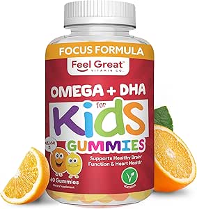 Feel Great Vitamin Co. Πλήρης DHA Gummies για τα παιδιά 