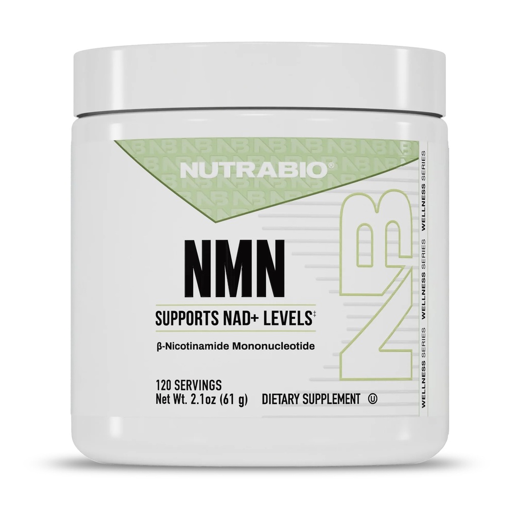 NutraBio NMN - NAD Supplement, Longevity Support, Boost NAD Levels, Increase Cellular Energy, Brain Health, Healthy Aging- 120 Servings